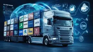 An illustration of Less Than Truckload (LTL) showing cost-efficient freight shipping.