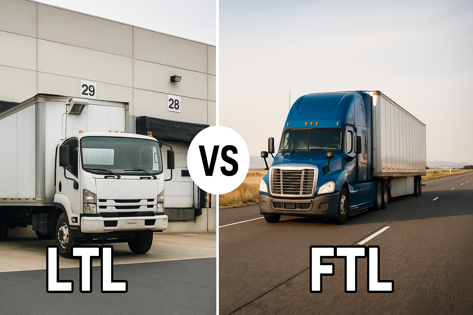 LTL vs FTL Choosing the Right Truckload Option
